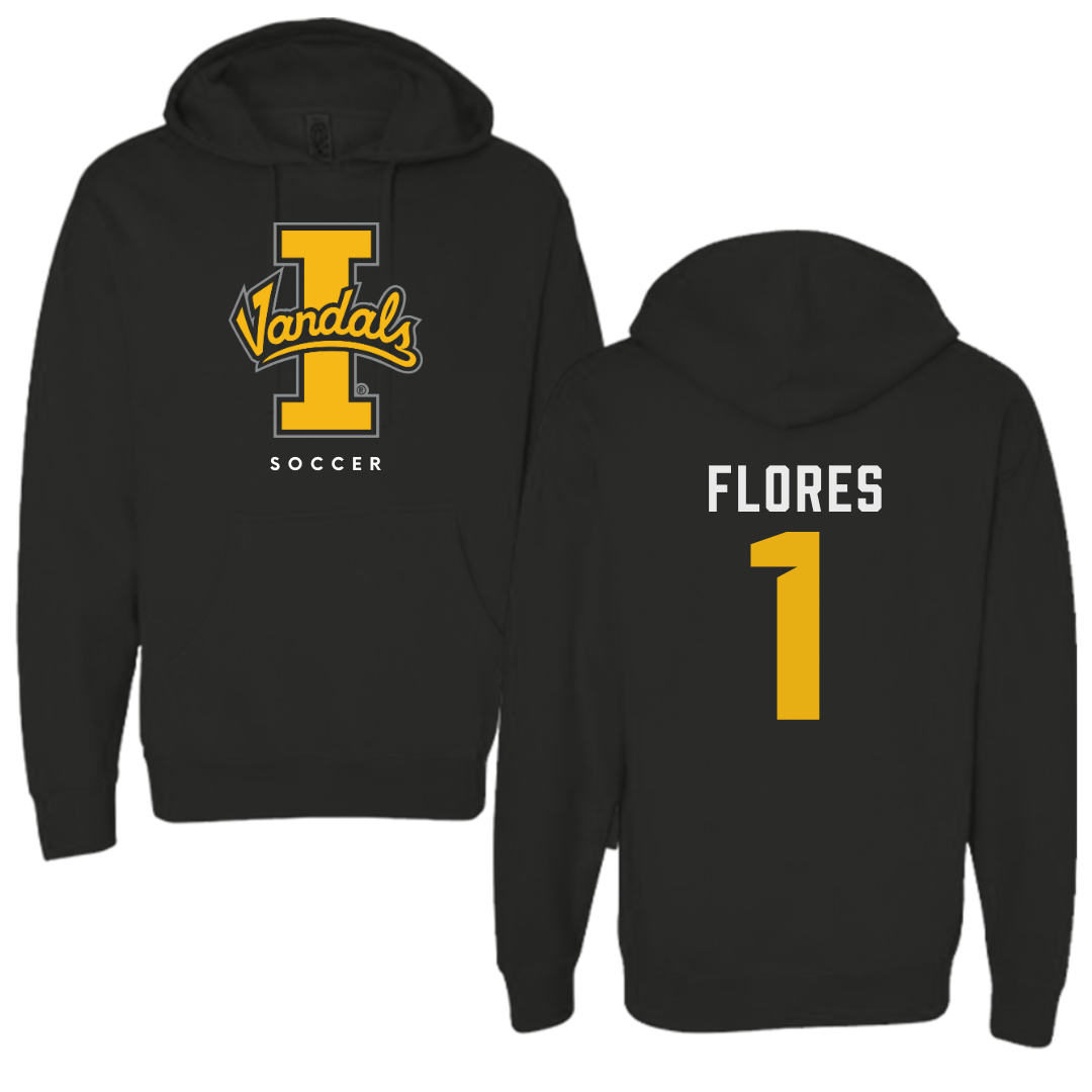 University of Idaho Soccer Black Vandals Hoodie - #1 Paula Flores