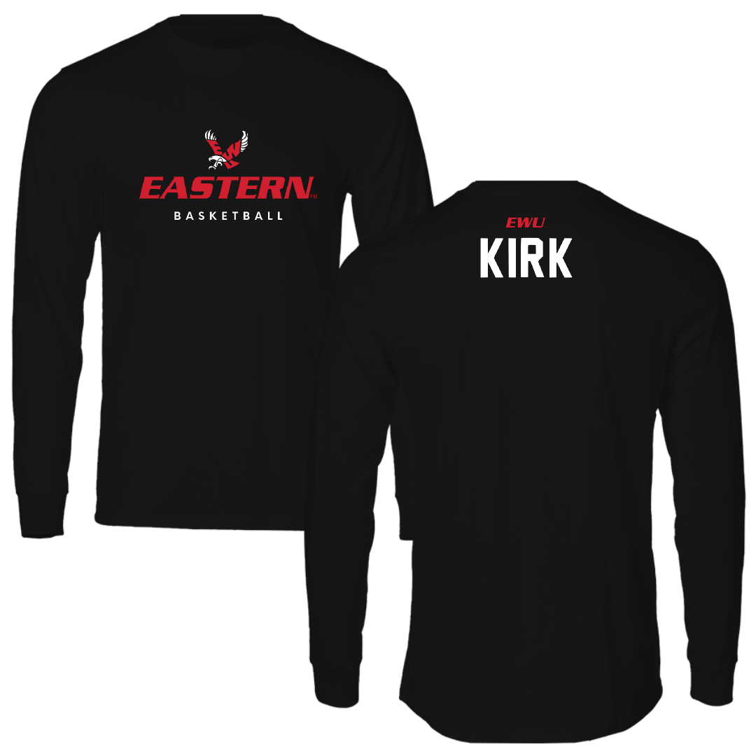 Eastern Washington University Basketball Black Eastern Performance Long Sleeve - Paris Kirk