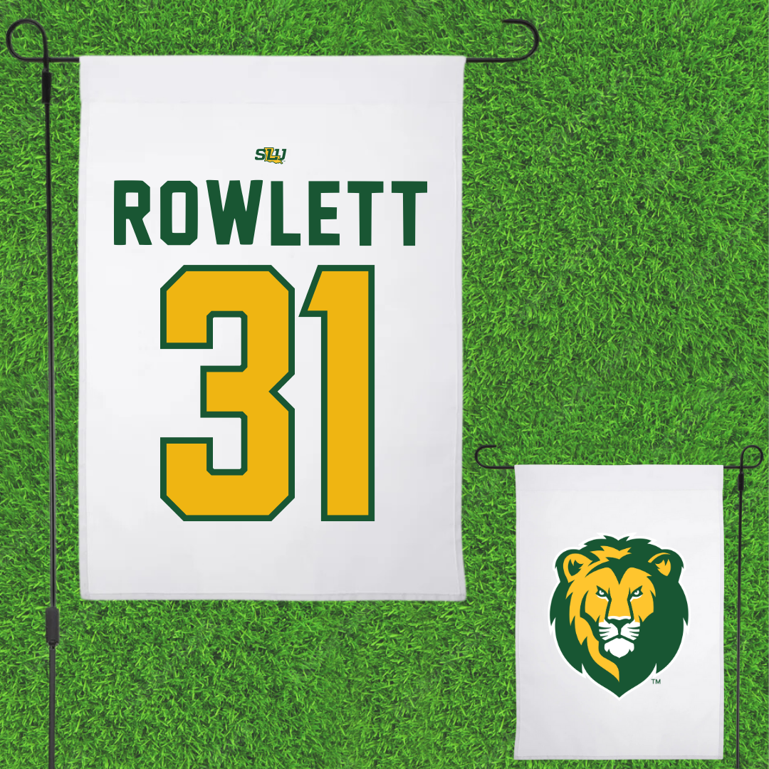 Southeastern Louisiana University Baseball White Garden Flag - #31 Grady Rowlett