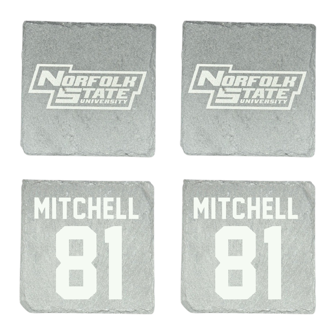 Norfolk State University Football Stone Coaster (4 Pack)  - #81 Elyjah Mitchell