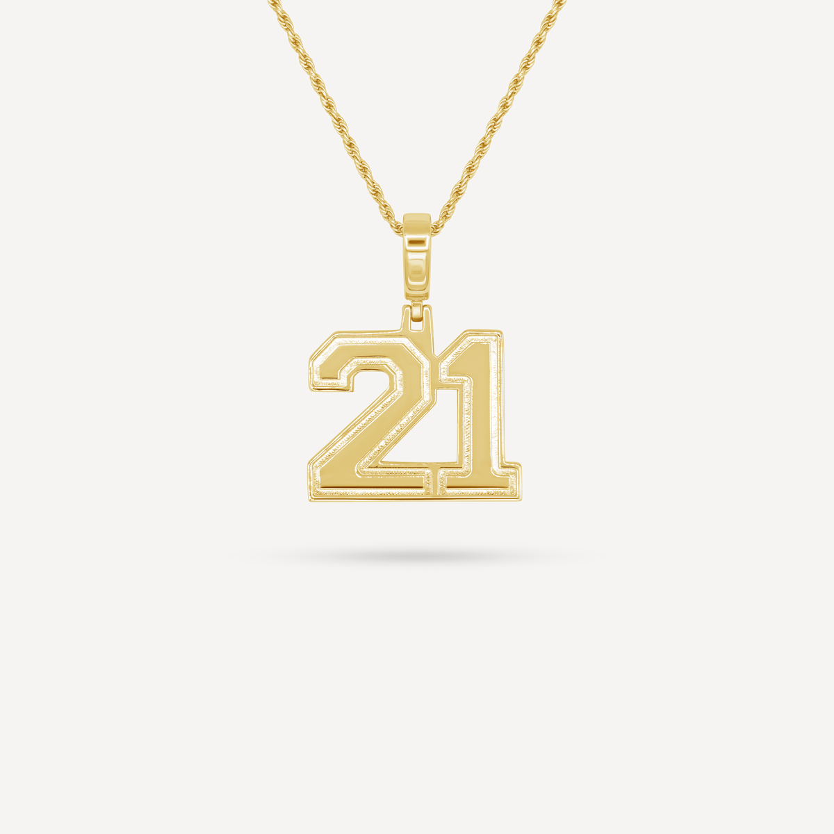 Gold Presidents Pendant and Chain - #21 John Martinez