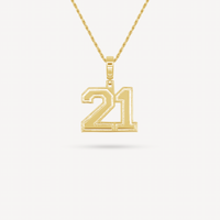 Gold Presidents Pendant and Chain - #21 John Martinez
