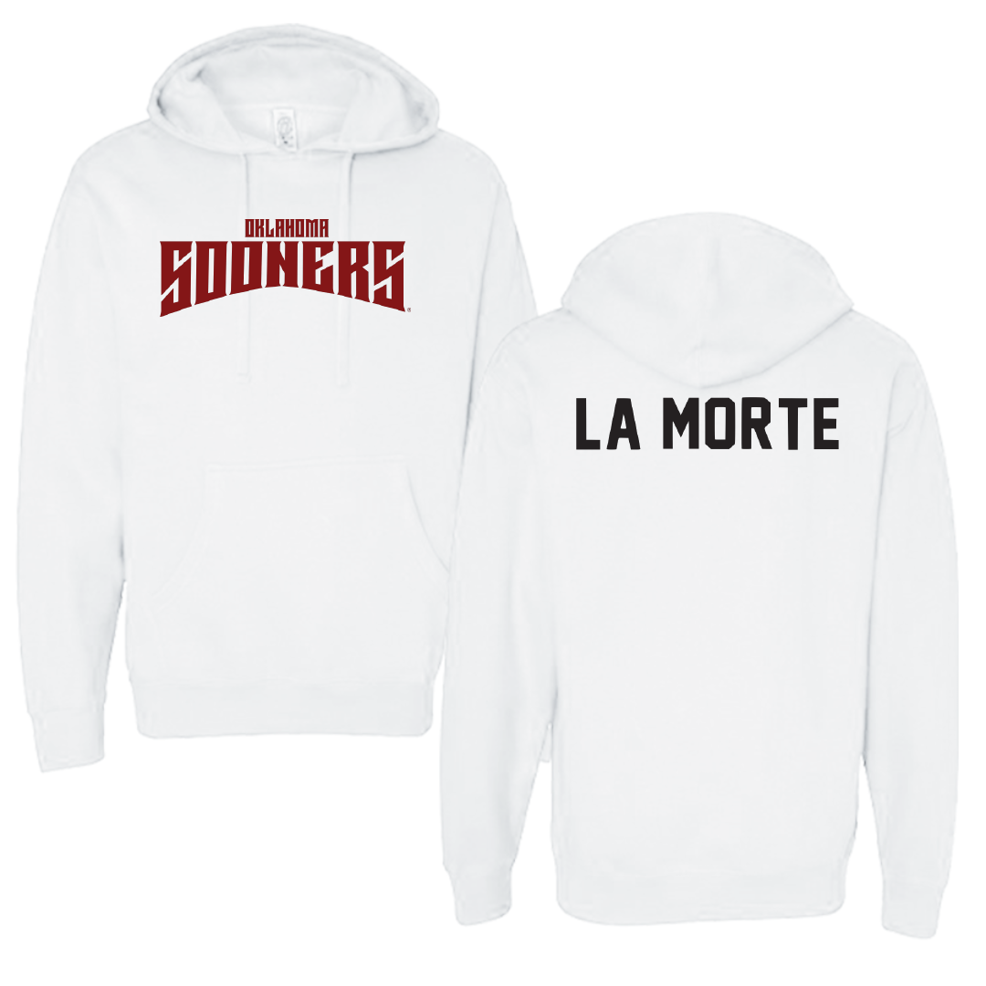 University of Oklahoma Wrestling White Classic Hoodie - Nick La Morte