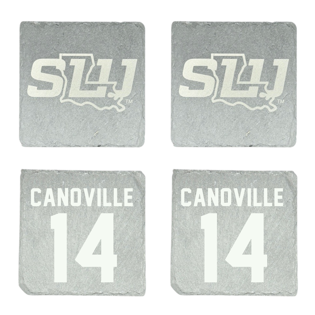 Southeastern Louisiana University Basketball Stone Coaster (4 Pack)  - #14 Dylan Canoville