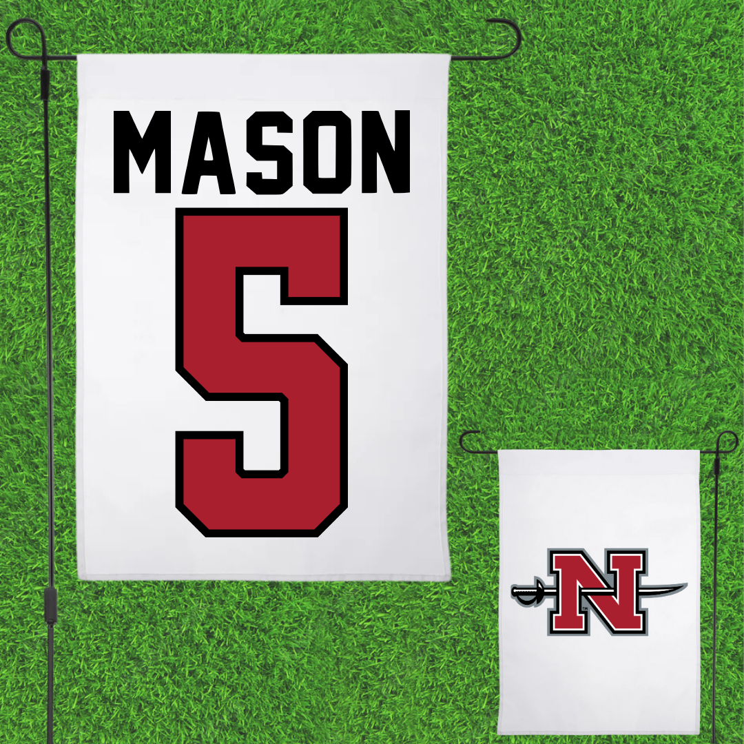 Nicholls State University Beach Volleyball White Garden Flag - #5 Hailey Mason