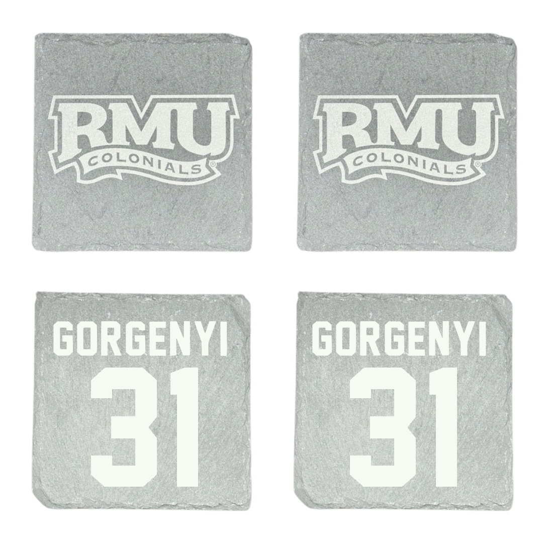 Robert Morris University Soccer Stone Coaster (4 Pack)  - #31 Kieran Gorgenyi