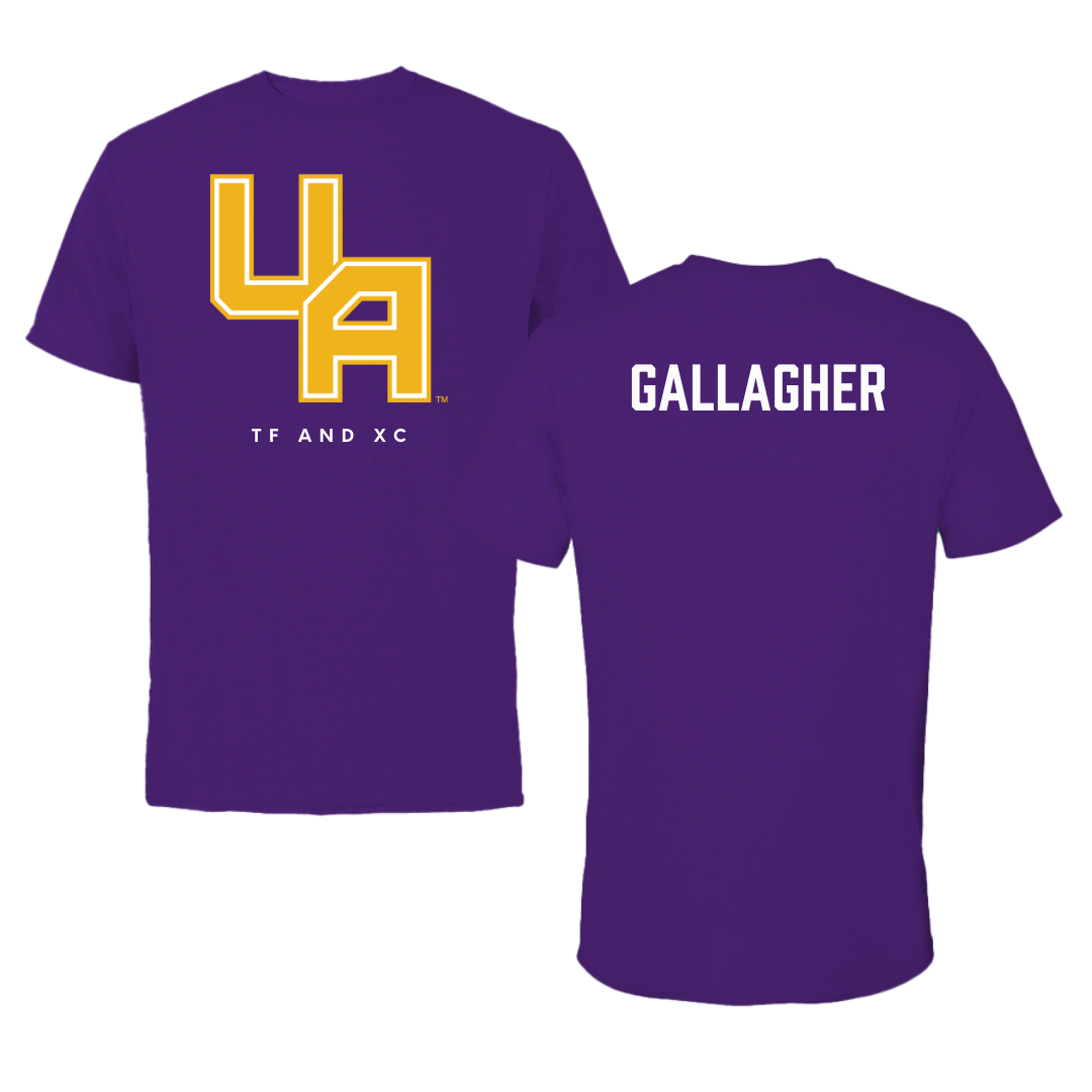 University at Albany TF and XC Purple Block Tee - Jack Gallagher