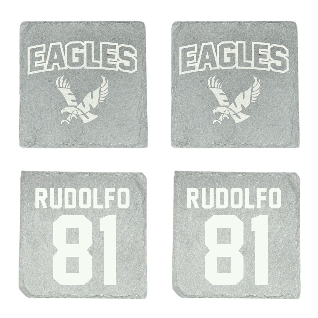 Eastern Washington University Football Stone Coaster (4 Pack)  - #81 Riley Rudolfo