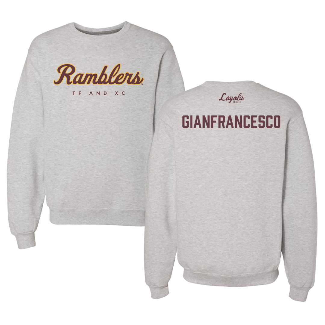 Loyola University-Chicago TF and XC Gray Crewneck - Mia Gianfrancesco