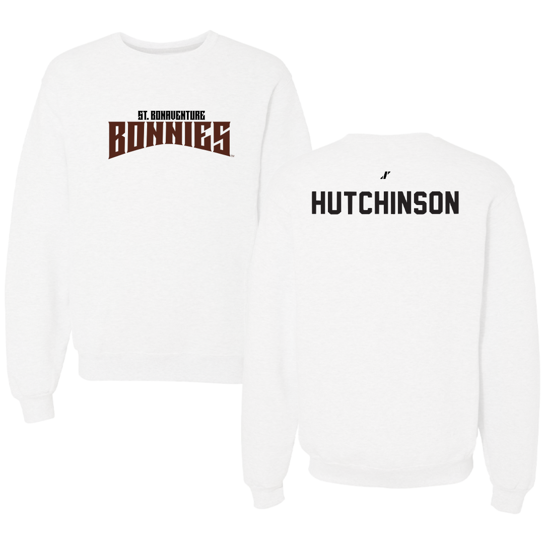 St. Bonaventure University Swimming & Diving White Classic Crewneck - Davis Hutchinson