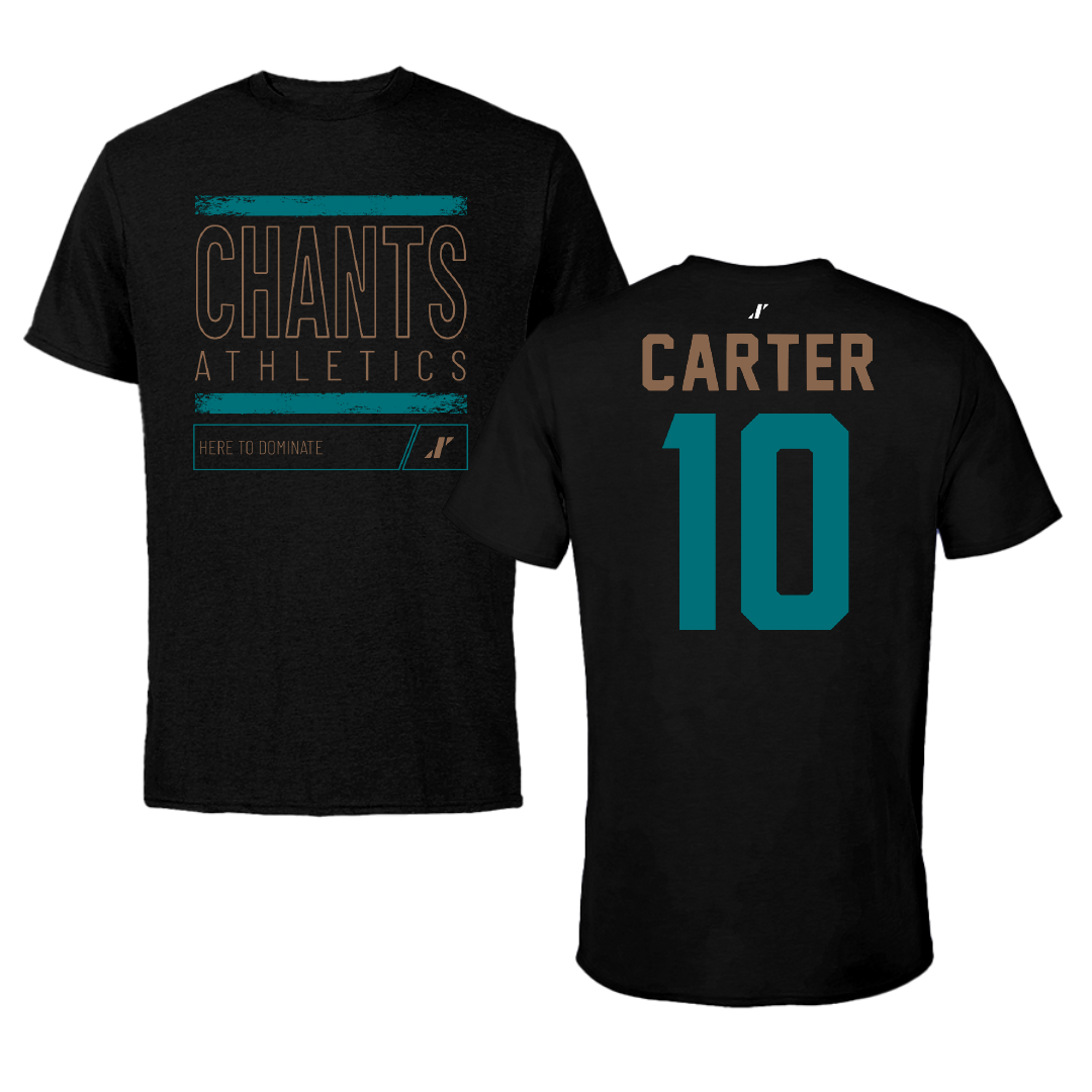 Coastal Carolina University Basketball Black Dominate Performance Tee - #10 Dalanna Carter