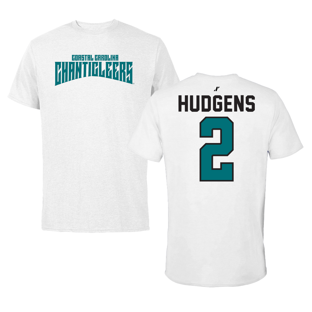 Coastal Carolina University Softball White Classic Tee - #2 Clara Hudgens