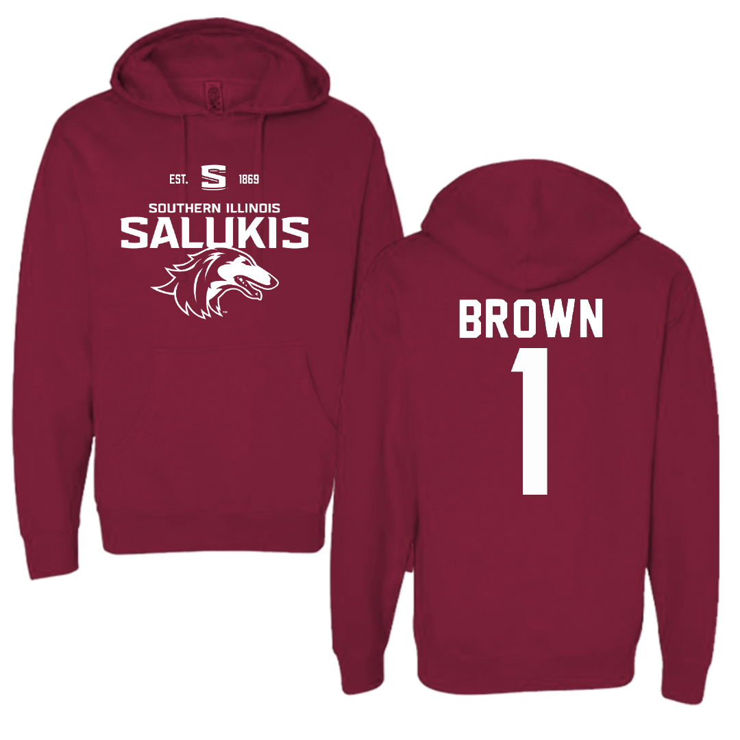 Southern Illinois University at Carbondale Basketball Maroon General Hoodie - #1 Tyranny Brown