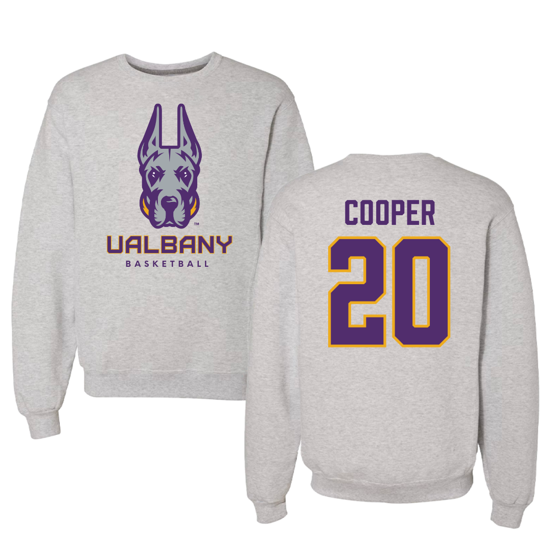 University at Albany Basketball Gray Crewneck - #20 Kayla Cooper