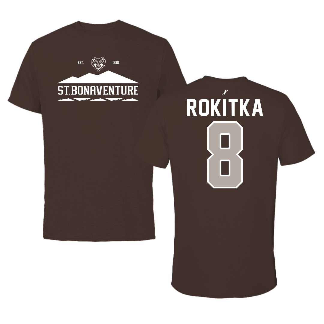 St. Bonaventure University Lacrosse Brown General Tee - #8 Katelyn Rokitka