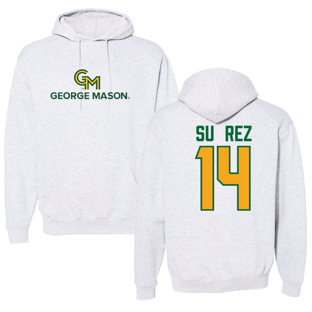 George Mason University Basketball Gray Hoodie - #14 Paula Suárez