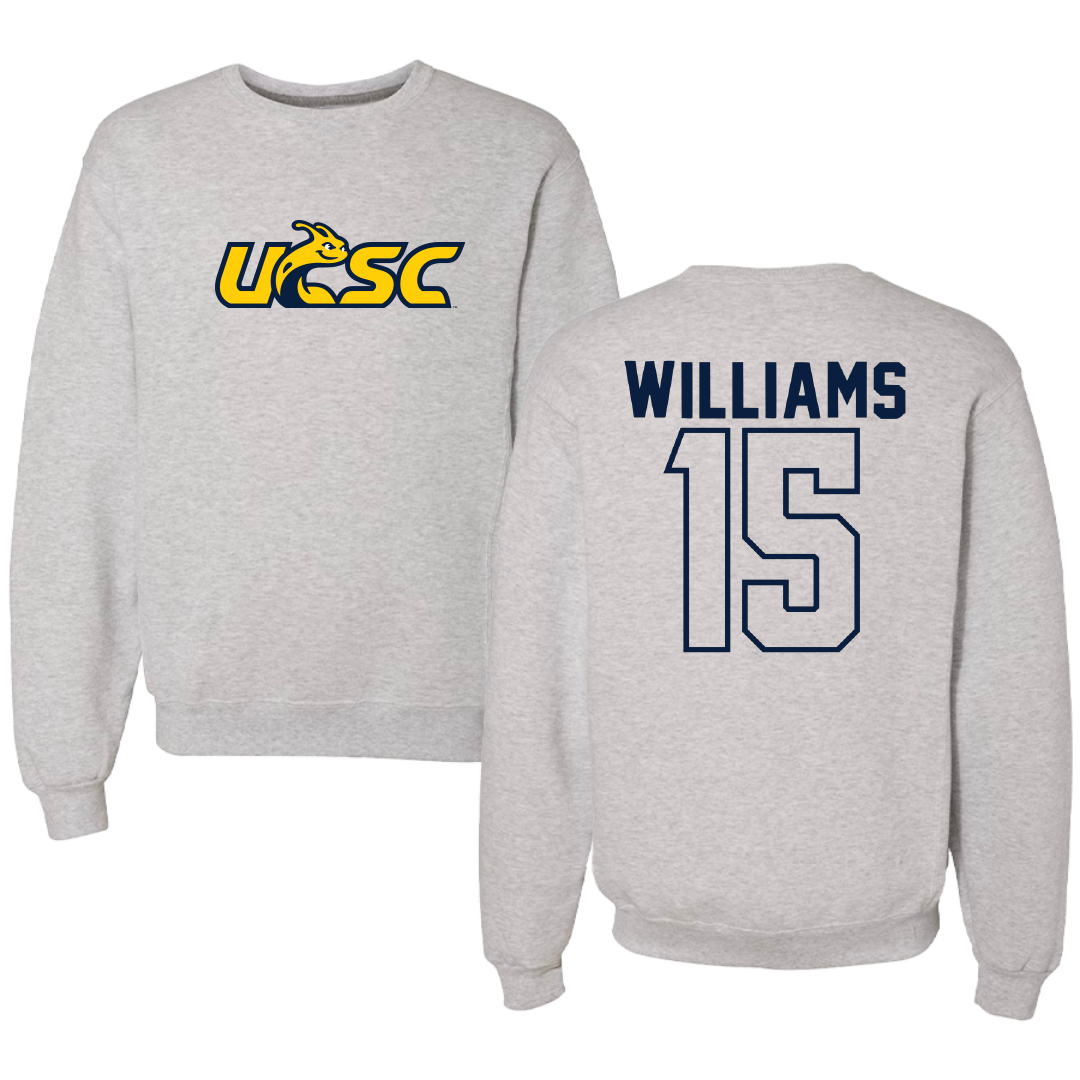 University of California-Santa Cruz Volleyball Gray Crewneck - #15 Ryan Williams