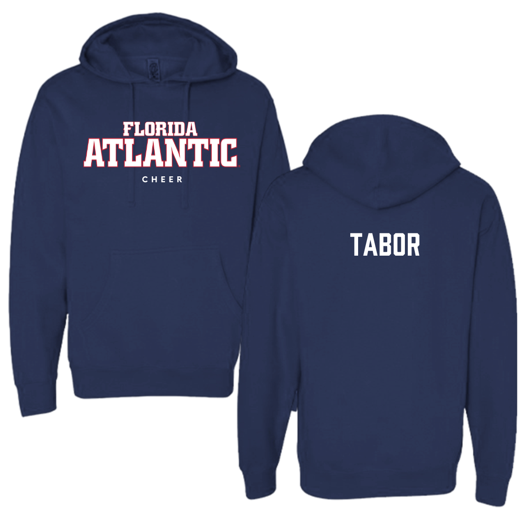 Florida Atlantic University Cheer Navy Block Hoodie - Jessica Tabor