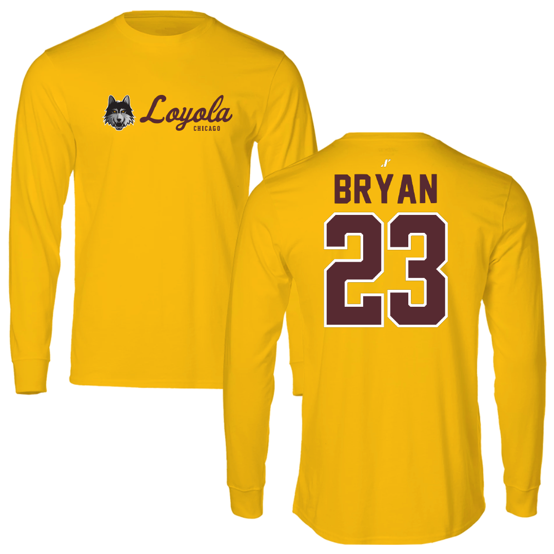 Loyola University-Chicago Soccer Gold General Performance Long Sleeve - #23 Ava Bryan