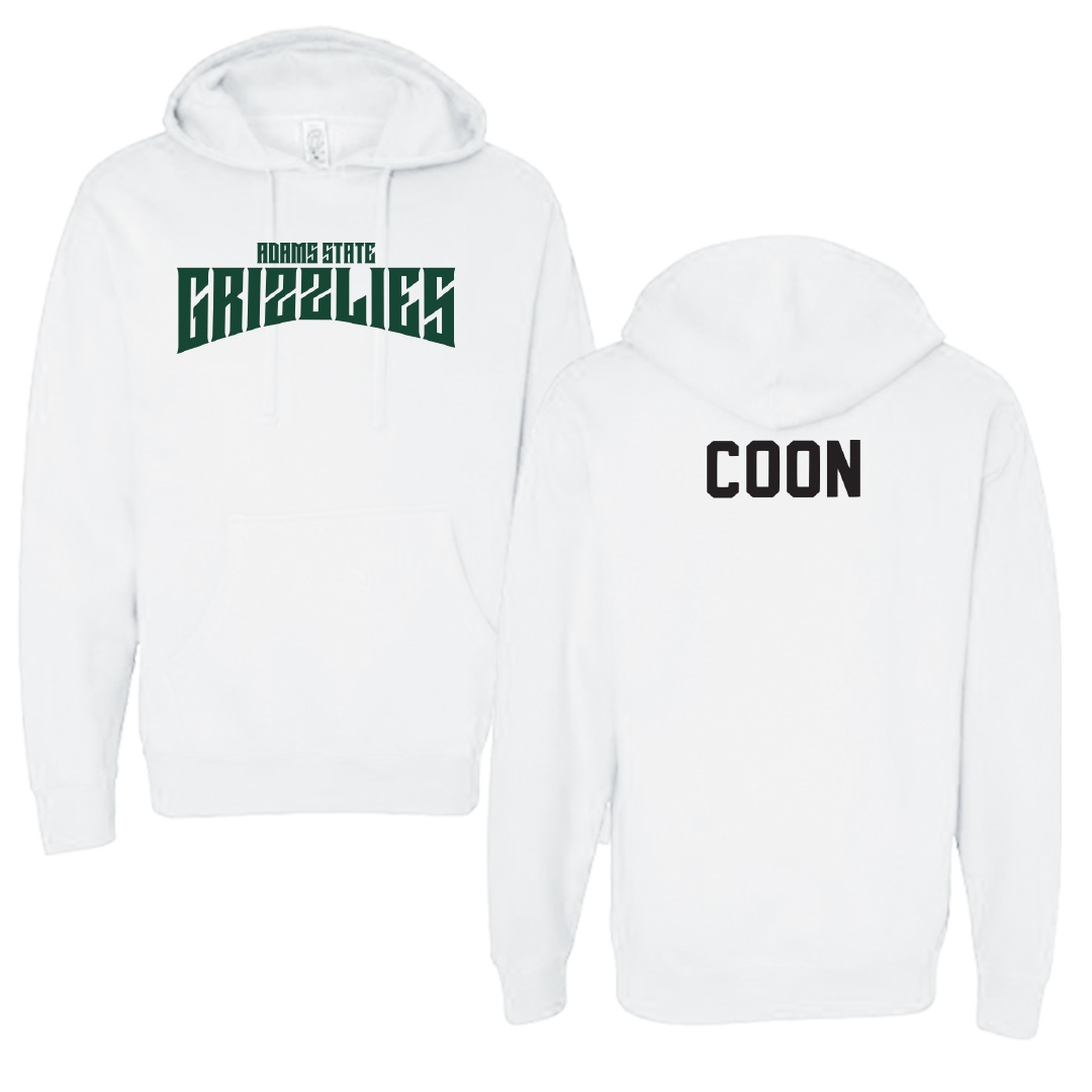 Adams State University Wrestling White Classic Hoodie - Josh Coon