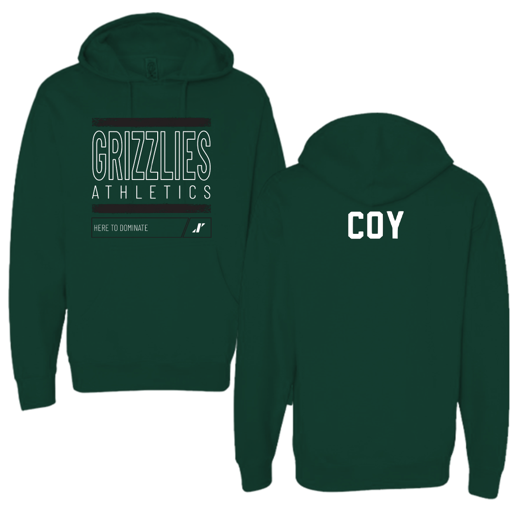 Adams State University Wrestling Forest Green Dominate Hoodie - Greg Coy