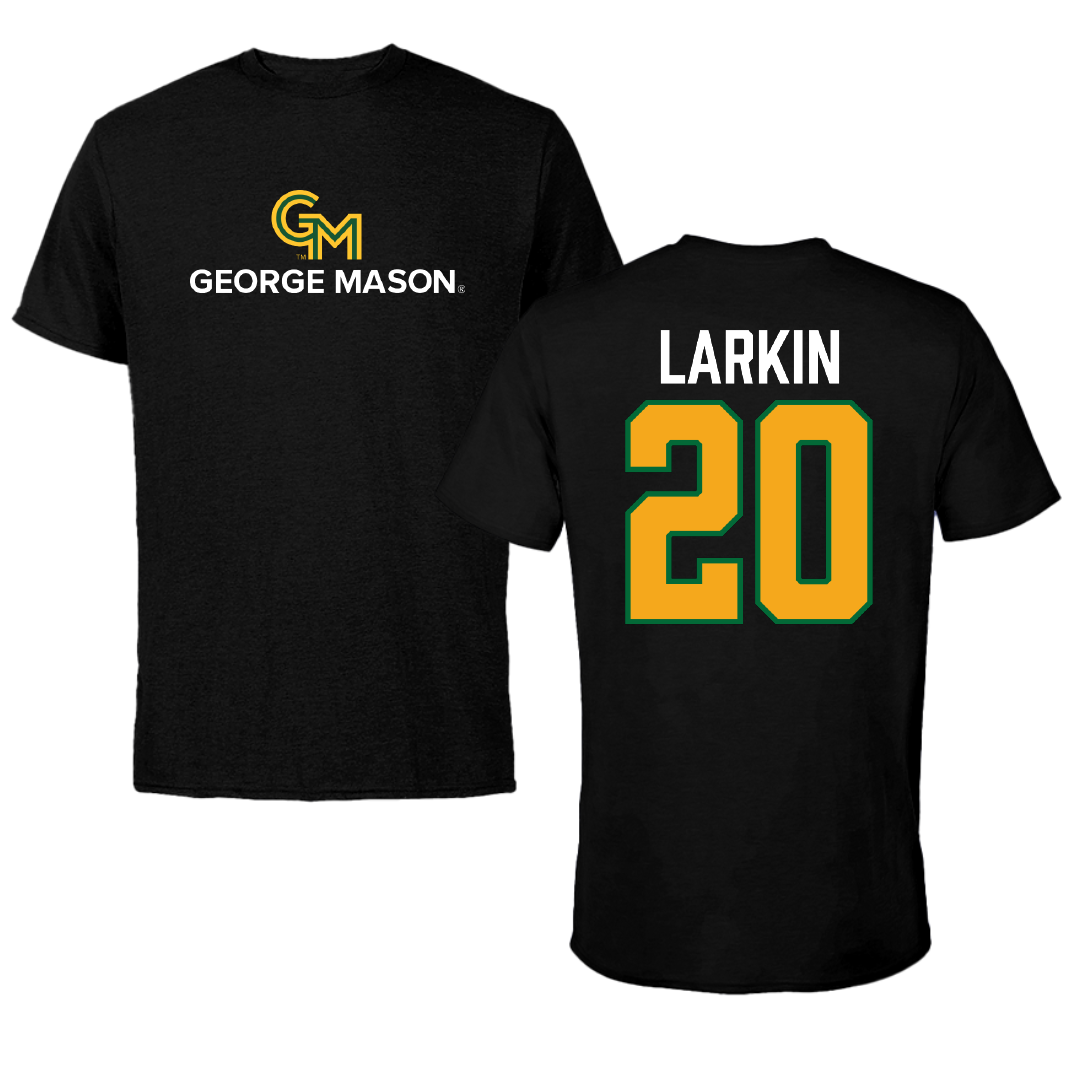 George Mason University Volleyball Black Tee - #20 Camille Larkin