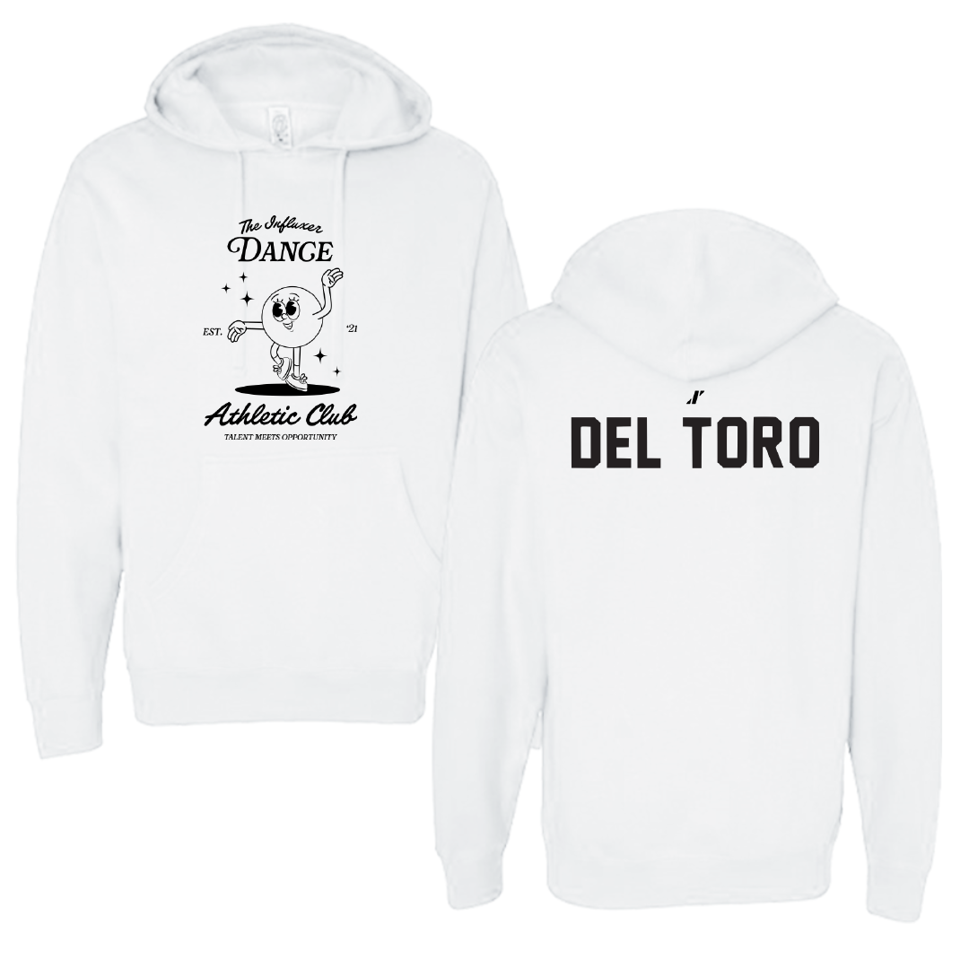 Dance White Influxer Athletic Club Hoodie - Bianca Del Toro