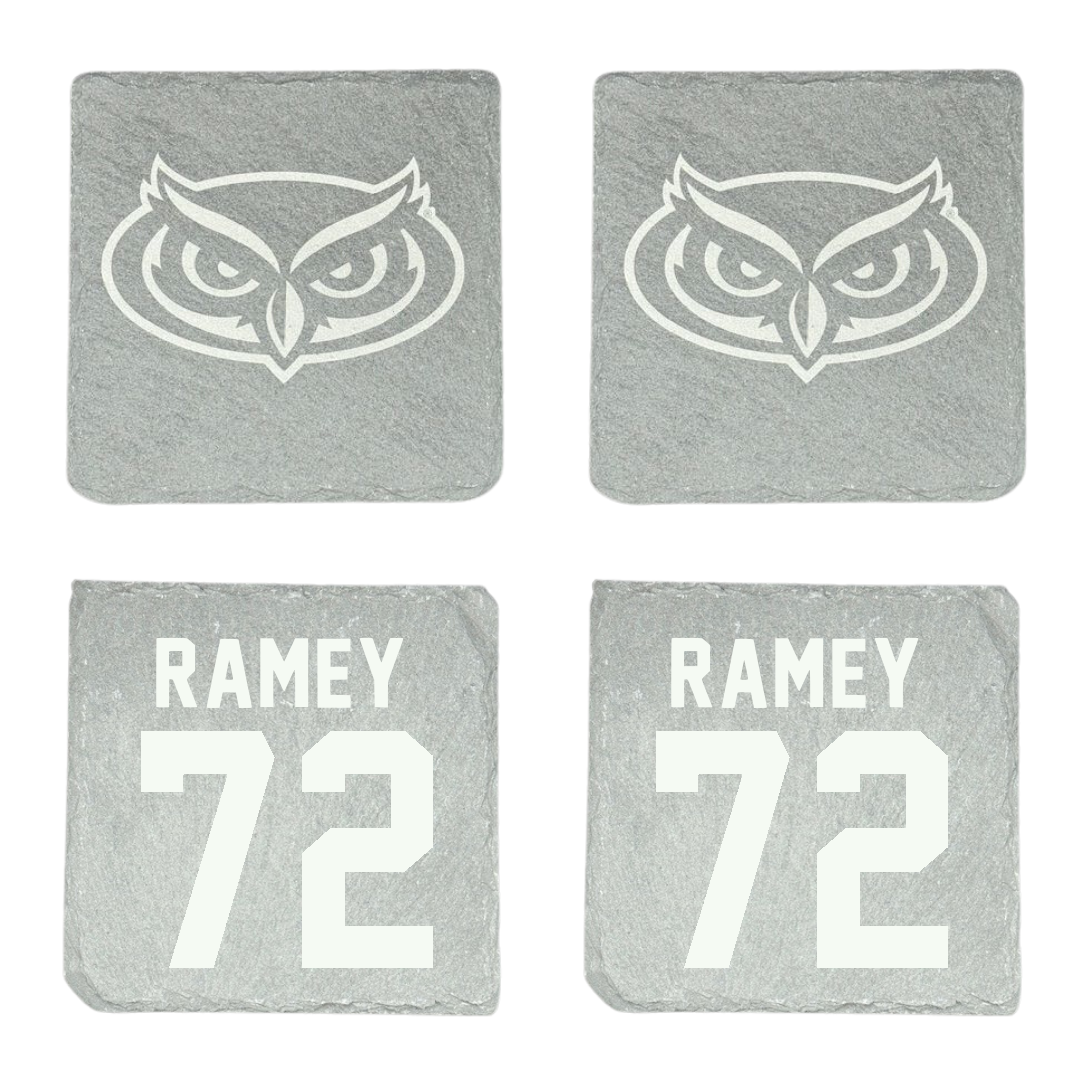 Florida Atlantic University Football Stone Coaster (4 Pack)  - #72 Brayden Ramey