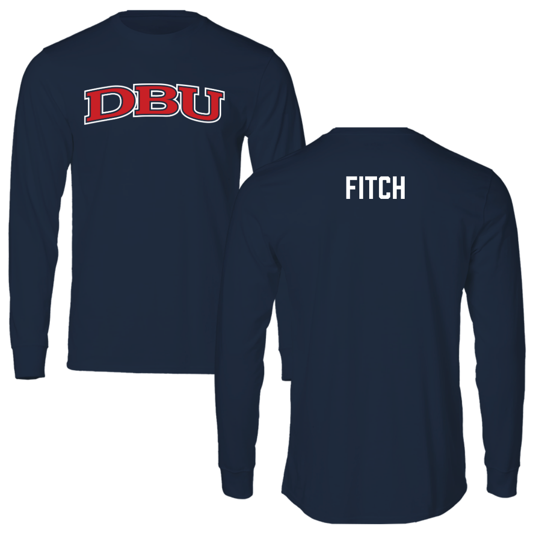 Dallas Baptist University TF and XC Navy DBU Performance Long Sleeve - Micah Fitch