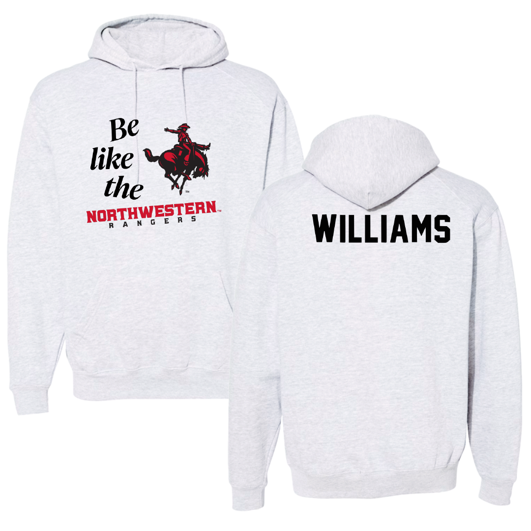 Northwestern Oklahoma State University TF and XC Light Gray Be Like Us Hoodie - Caleb Williams