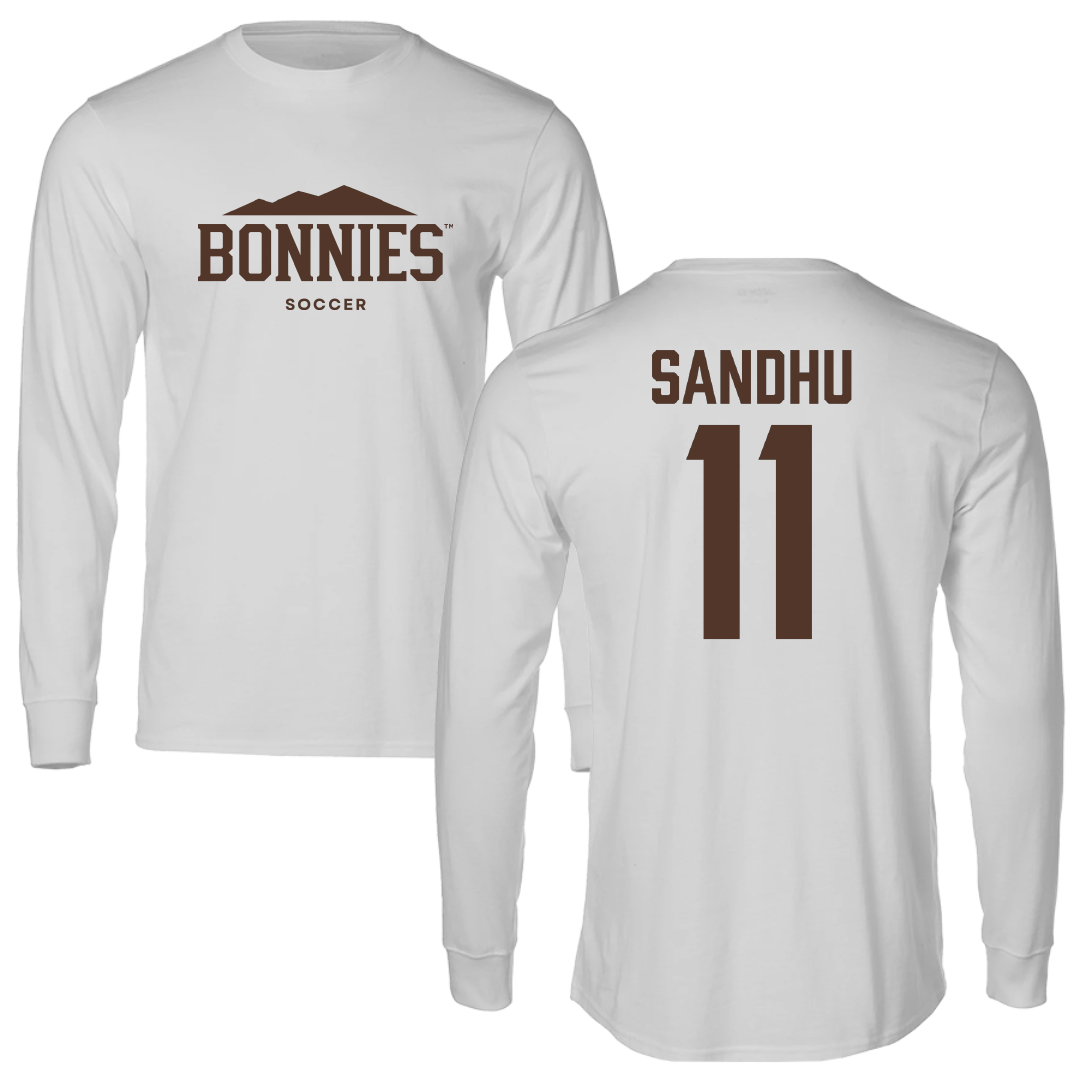 St. Bonaventure University Soccer Light Gray Long Sleeve - #11 Ishana Sandhu
