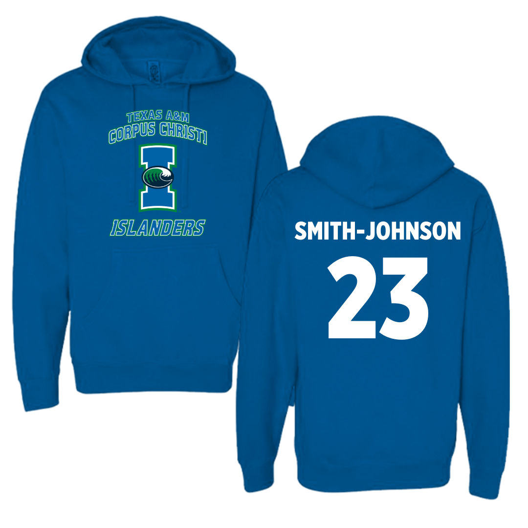 Texas A&M University-Corpus Christi Baseball Blue Hoodie - #23 Christian Smith-Johnson