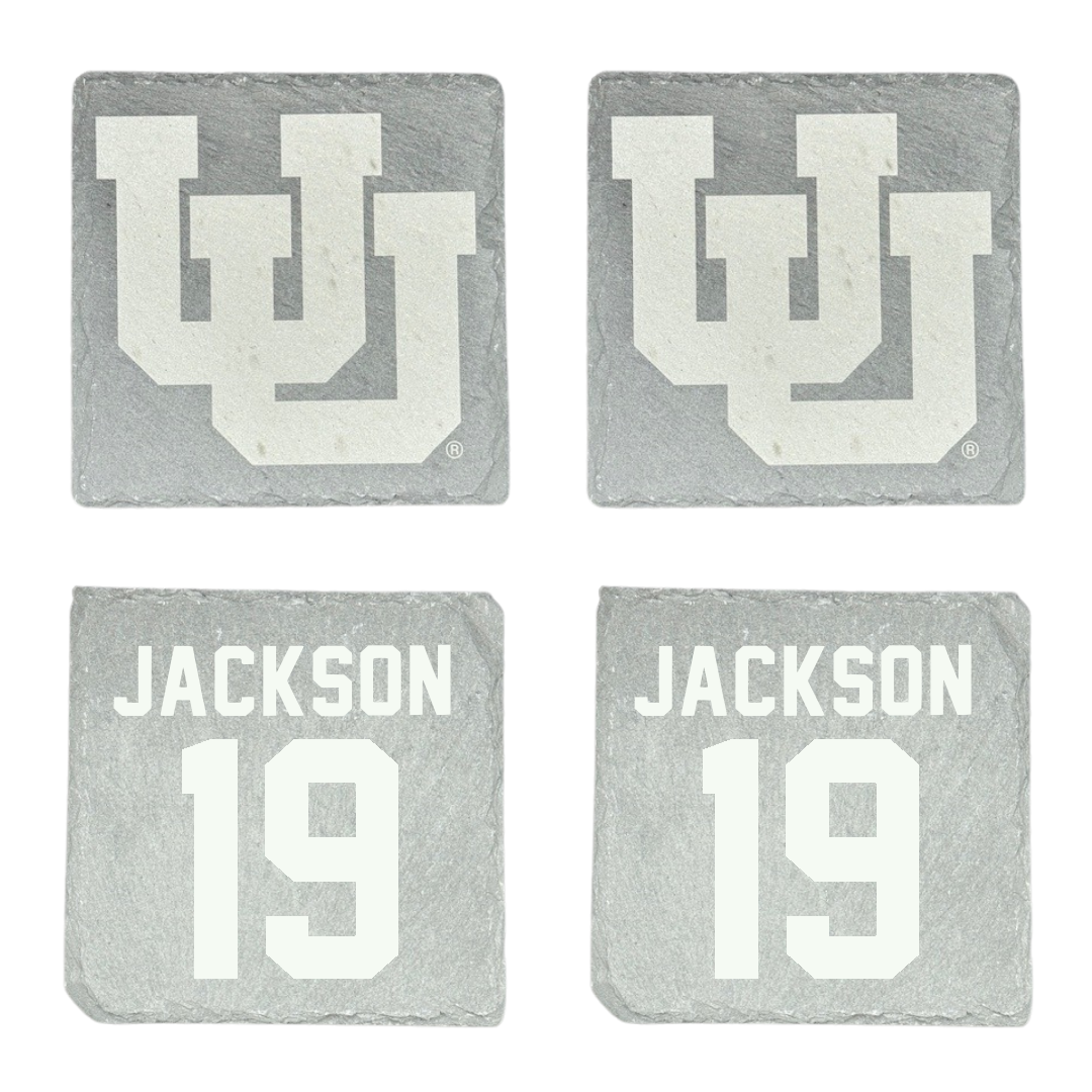 University of Utah Soccer Stone Coaster (4 Pack)  - #19 Baylie Jackson