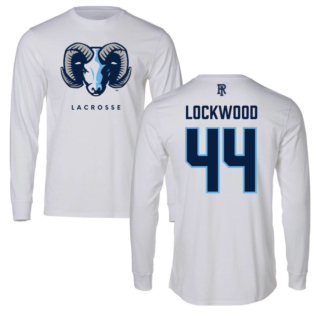 University of Rhode Island Lacrosse White Performance Long Sleeve - #44 Zoe Lockwood