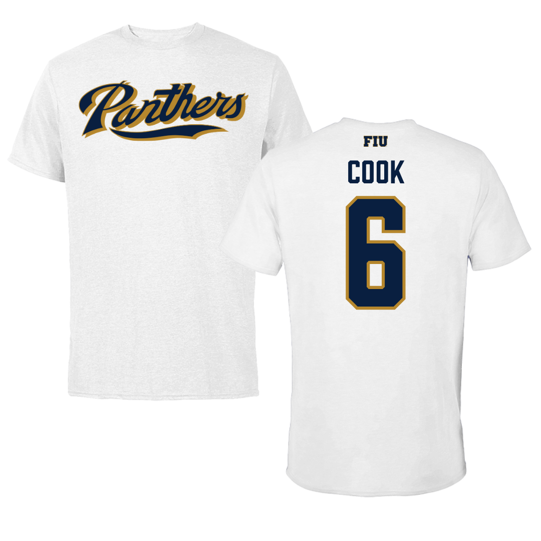 Florida International University Volleyball White Tee - #6 Savannah Cook