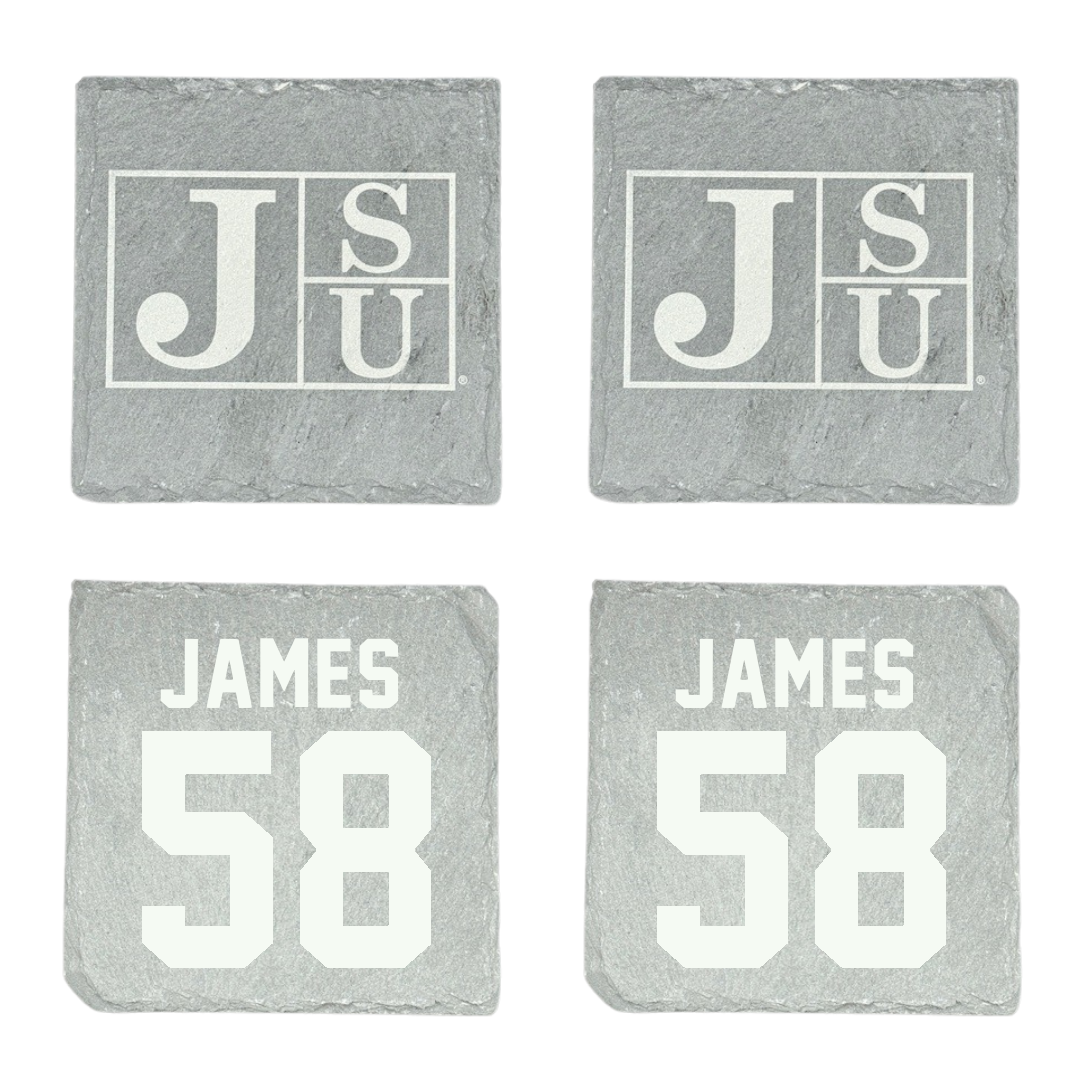 Jackson State University Football Stone Coaster (4 Pack)  - #58 Cameron James