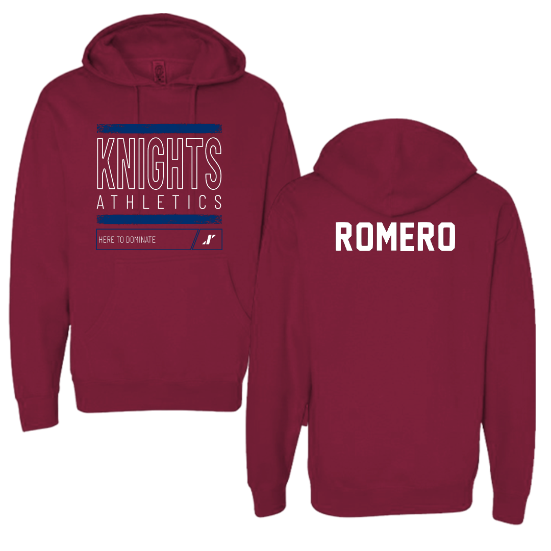Fairleigh Dickinson University-Metropolitan Campus TF and XC Maroon Dominate Hoodie - Zander Romero