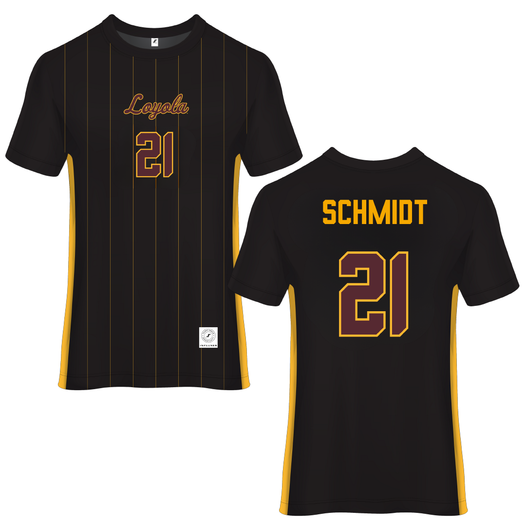 Loyola University-Chicago Black Soccer Jersey - #21 Maggie Schmidt