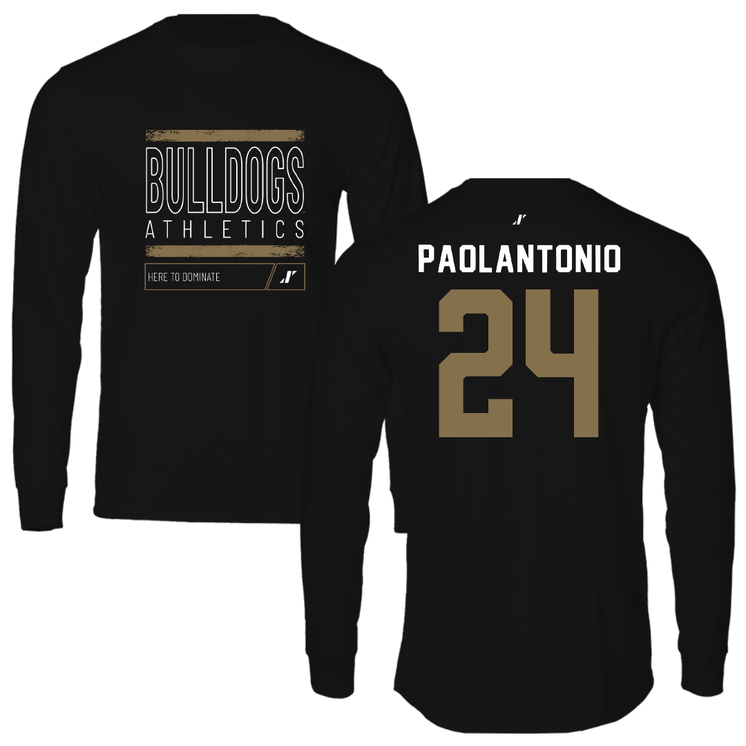 Bryant University Softball Black Dominate Long Sleeve - #24 Caroline Paolantonio