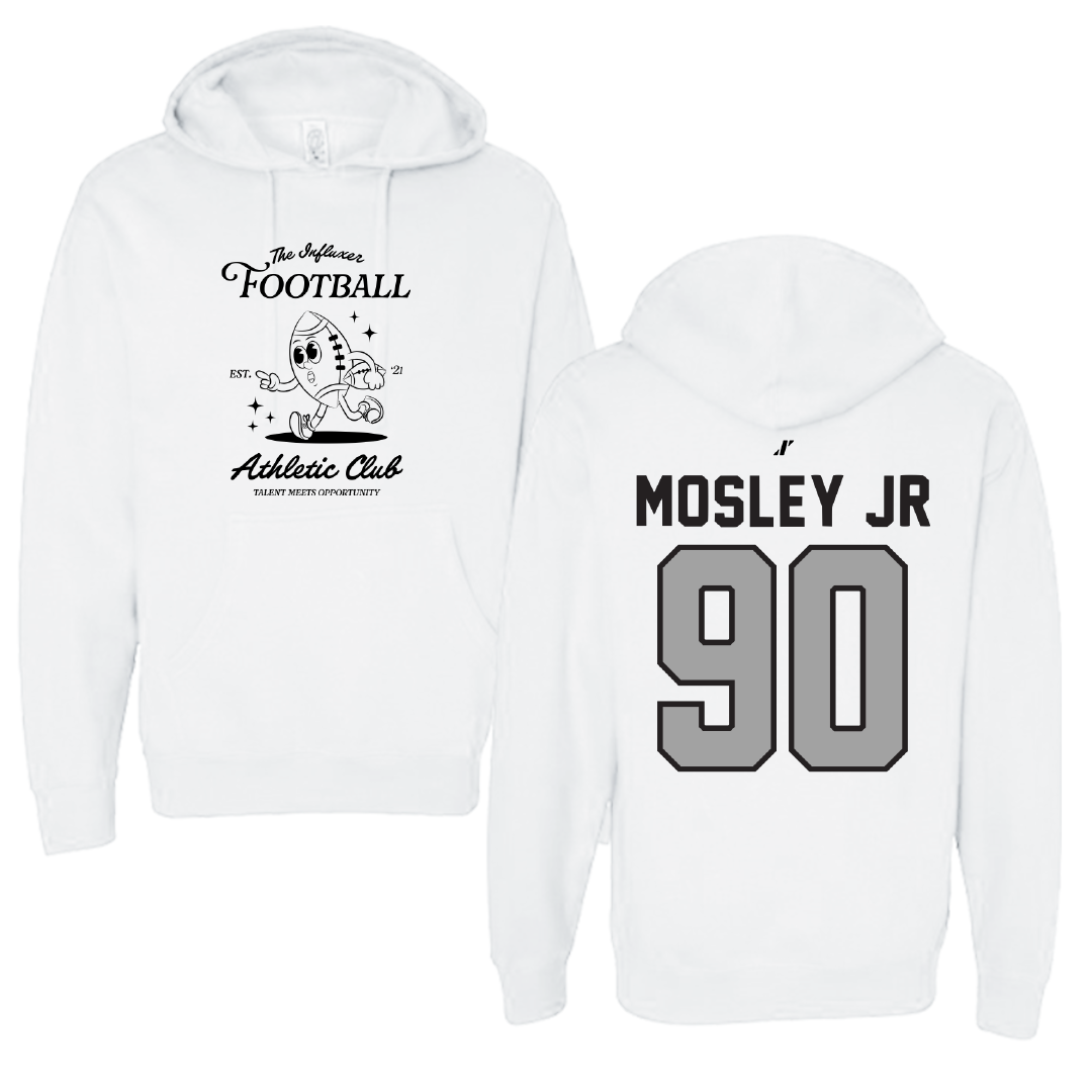 Football White Influxer Athletic Club Hoodie - #90 Clifton Mosley Jr