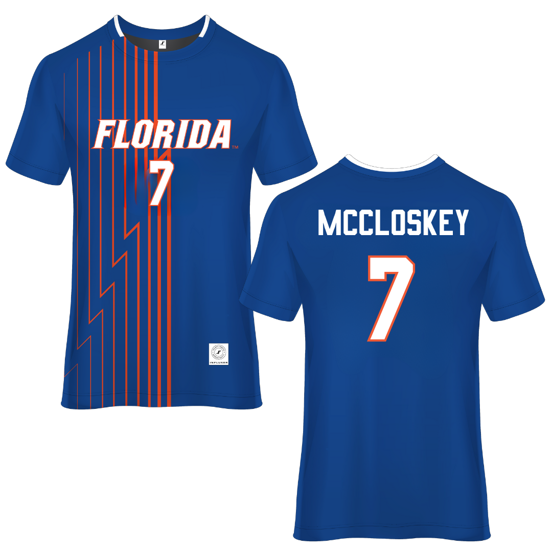 University of Florida Blue Soccer Jersey - #7 Lauren McCloskey