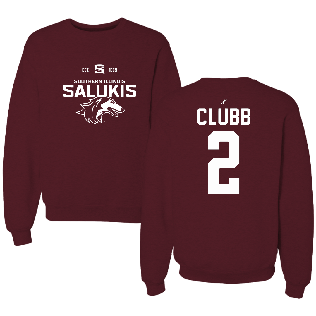 Southern Illinois University at Carbondale Basketball Maroon General Crewneck - #2 Paige Clubb