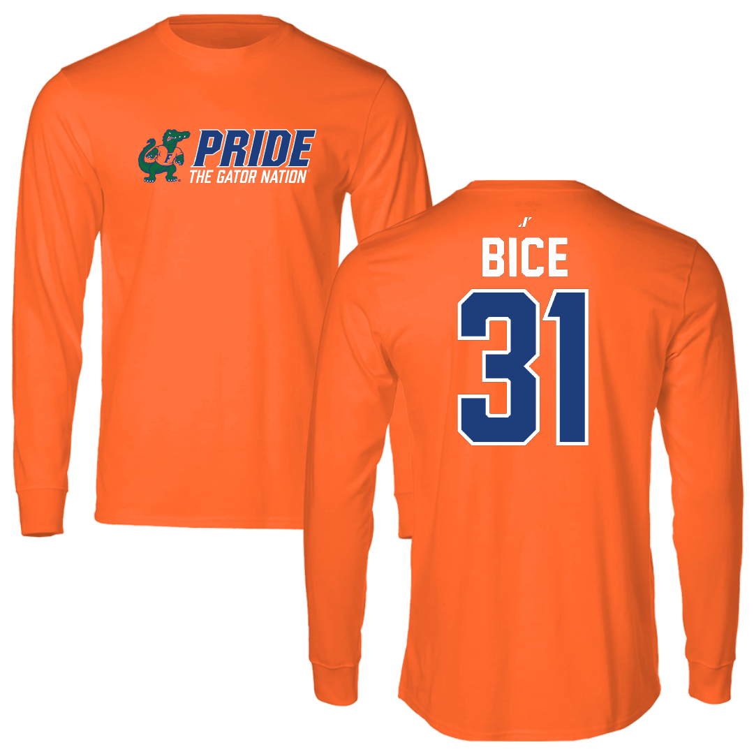 University of Florida Soccer Orange General Long Sleeve - #31 Paris Bice