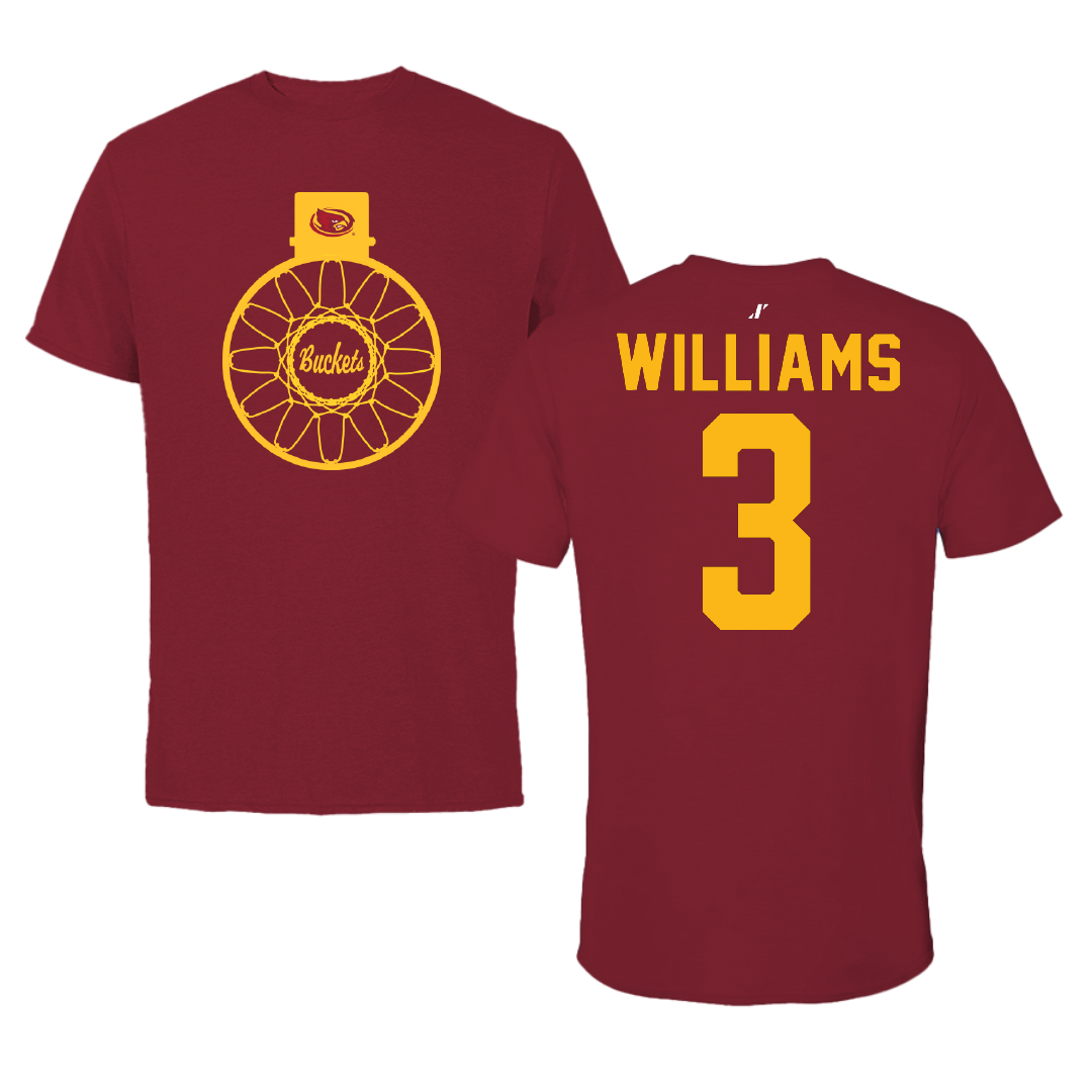 Iowa State University Basketball Cardinal Buckets Tee - #3 Alisa Williams