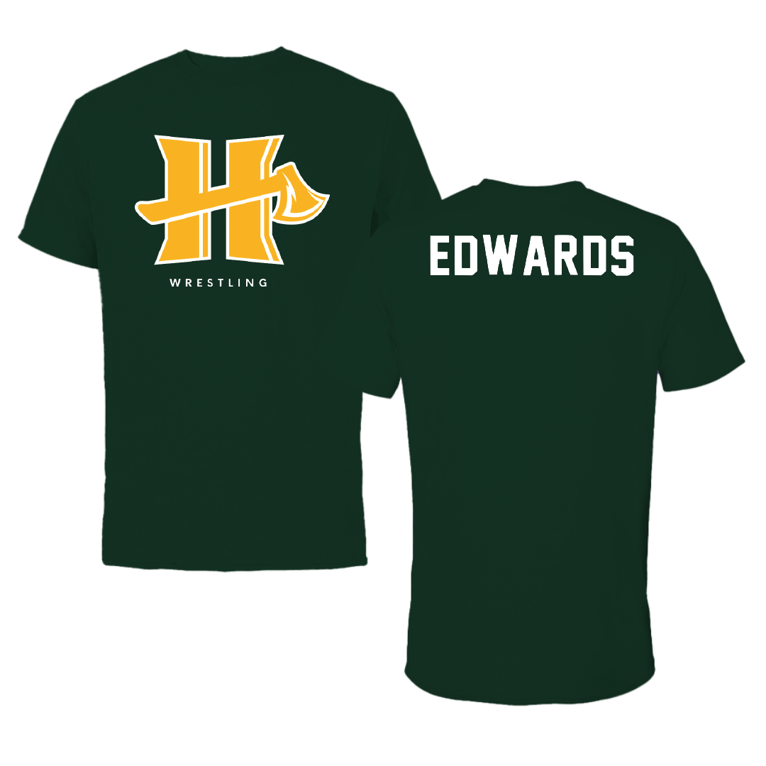 Cal Poly Humboldt Wrestling Forest Green Tee - Andrew Edwards