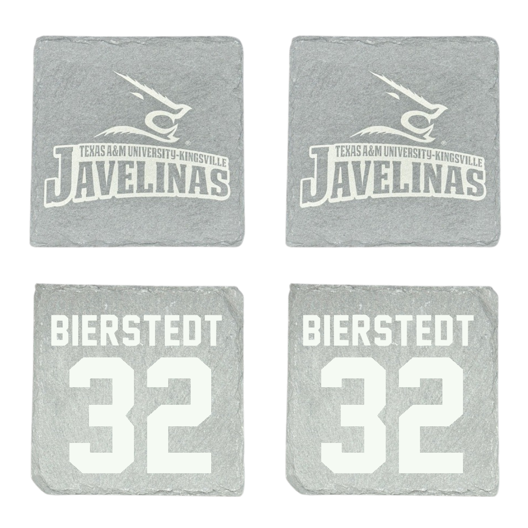 Texas A&M University-Kingsville Baseball Stone Coaster (4 Pack)  - #32 Hondo Bierstedt