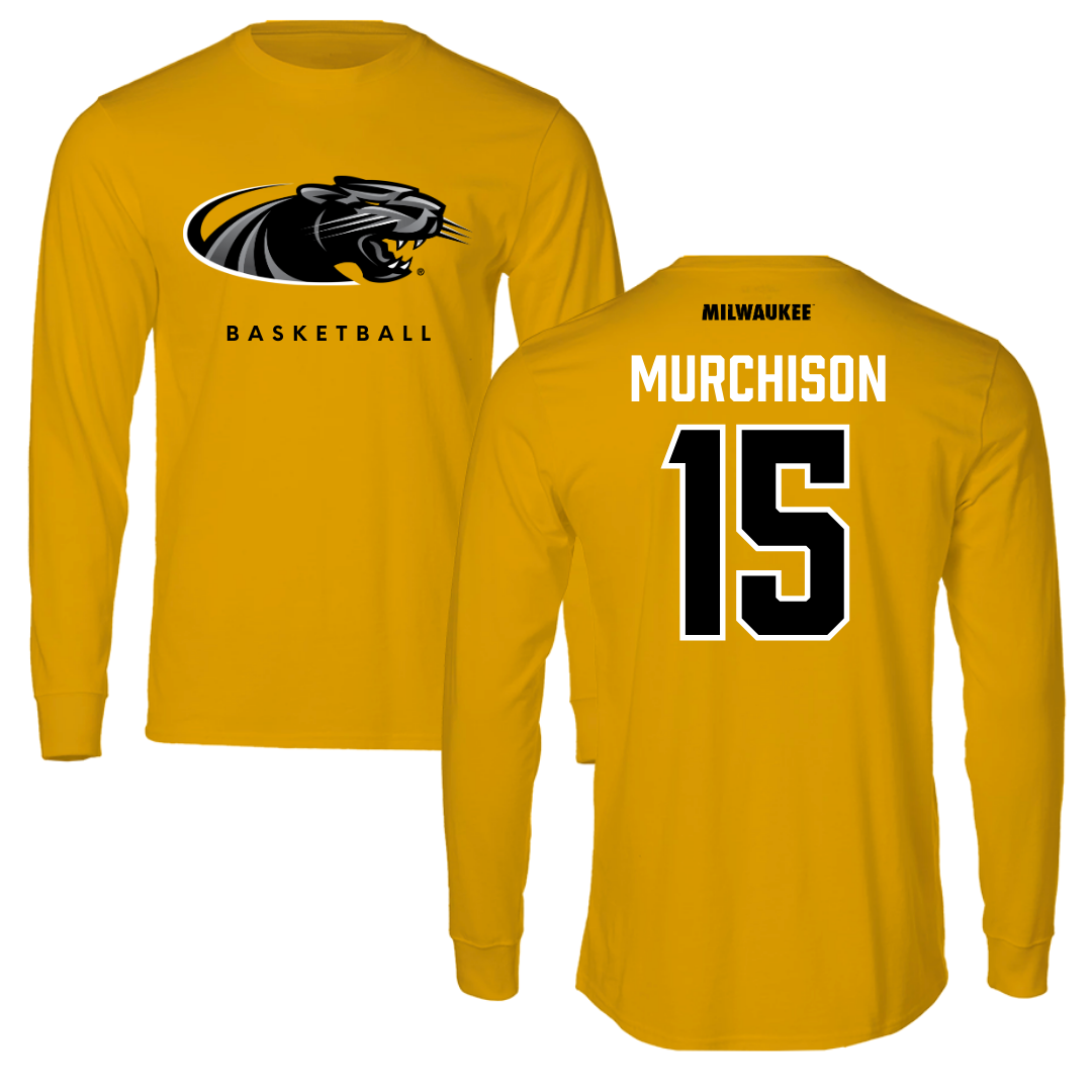 University of Wisconsin-Milwaukee Basketball Gold Performance Long Sleeve - #15 Simeon Murchison