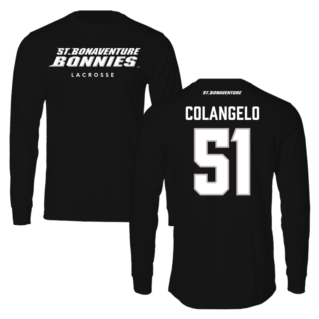 St. Bonaventure University Lacrosse Black Performance Long Sleeve - #51 Brit Colangelo