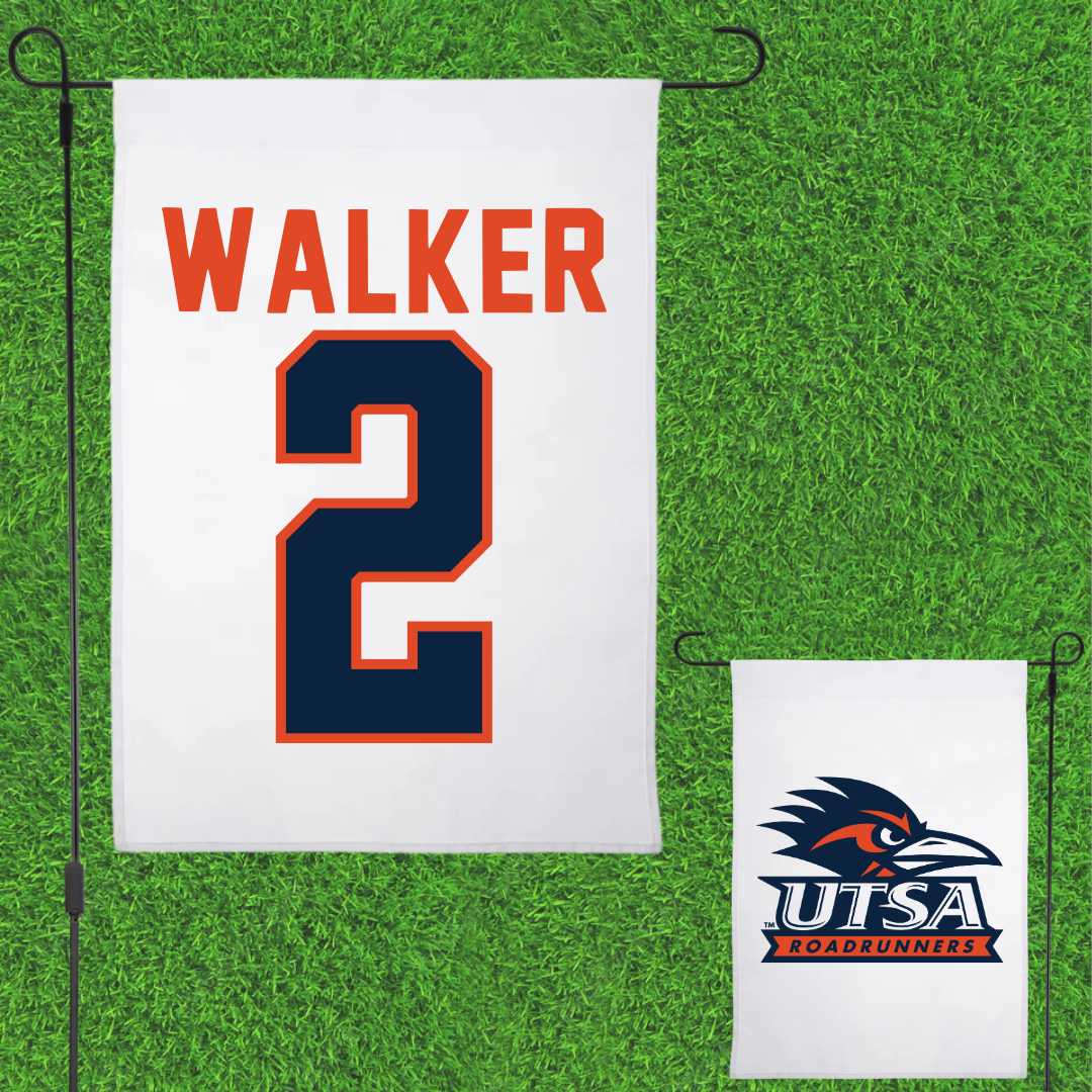 University of Texas at San Antonio Baseball White Garden Flag - #2 Isaiah Walker