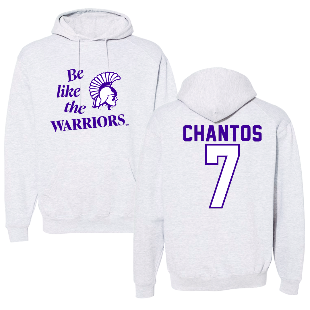 Winona State University Softball Light Gray Be Like Us Hoodie - #7 Ashlee Chantos